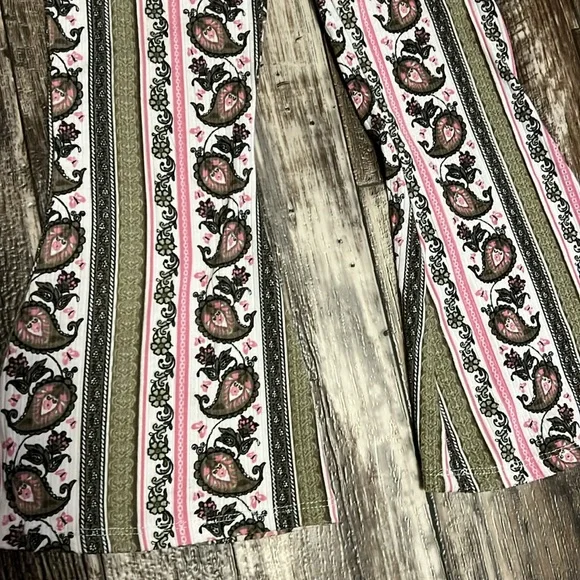 Rare Editions Peace Flare Pants Matching Set Hippie 5 girls - Picture 5 of 6